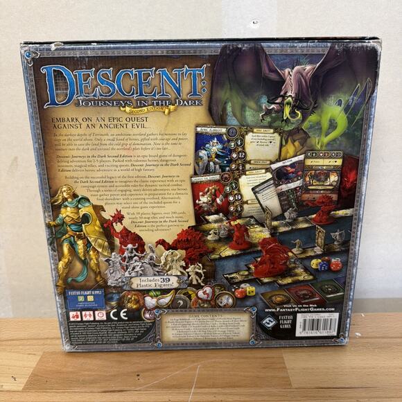 Descent Journeys in the Dark 2nd Edition Board Game – Used - Picture 2 of 4